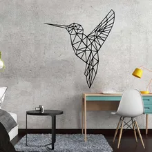 3D геометрическая птица самоклеющаяся виниловая Водонепроницаемая Наклейка на стену художественная наклейка для детской комнаты гостиная домашний декор наклейка s Фреска