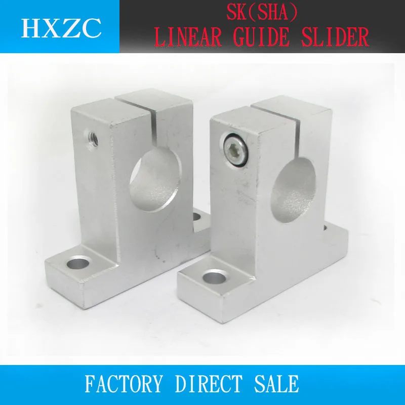 

4pcs/lot SK8 SK10 SK12 SK16 SK20 SK25 SK30 SK35 8mm linear bearing rail shaft support XYZ Table CNC Router SH8A 3D printer Part
