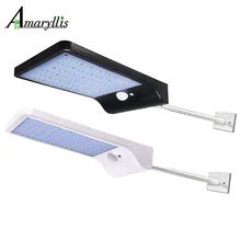 Водонепроницаемый супер яркий 36 светодиодный датчик движения Солнечный свет с стержень для крепления лампы питания огни для наружной стены двора