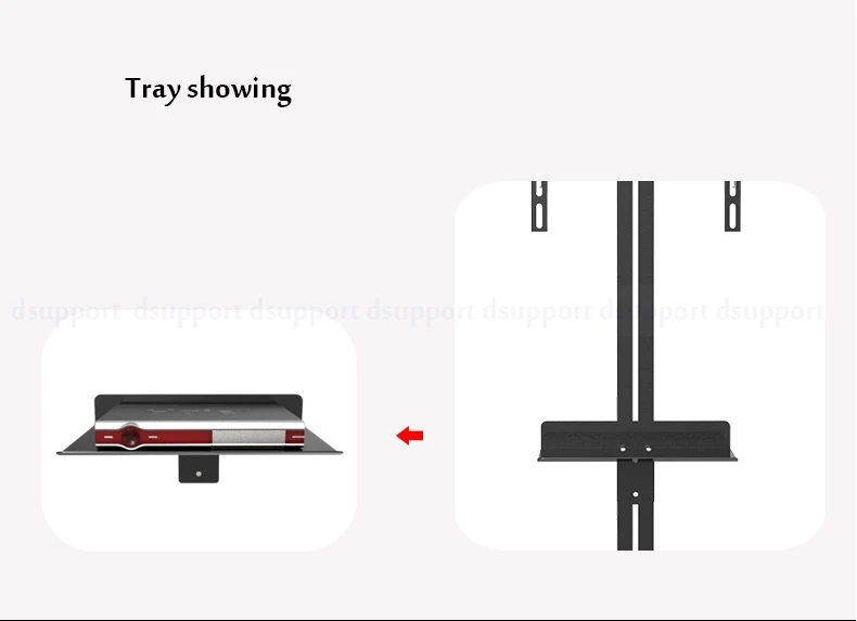 Dsupport 3"-70" ЖК-светодиодный ТВ шкаф/напольная подставка для компьютера монитор держатель дисплей французский ТВ кронштейн TD513 серия