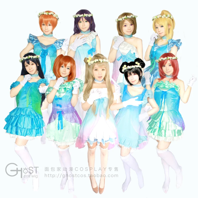 

Customized Fashion Japan Anime Love Live! Cosplay Clothes (The First Taste ) Lovelive Yume no Tobira Cosplay Costume Dress