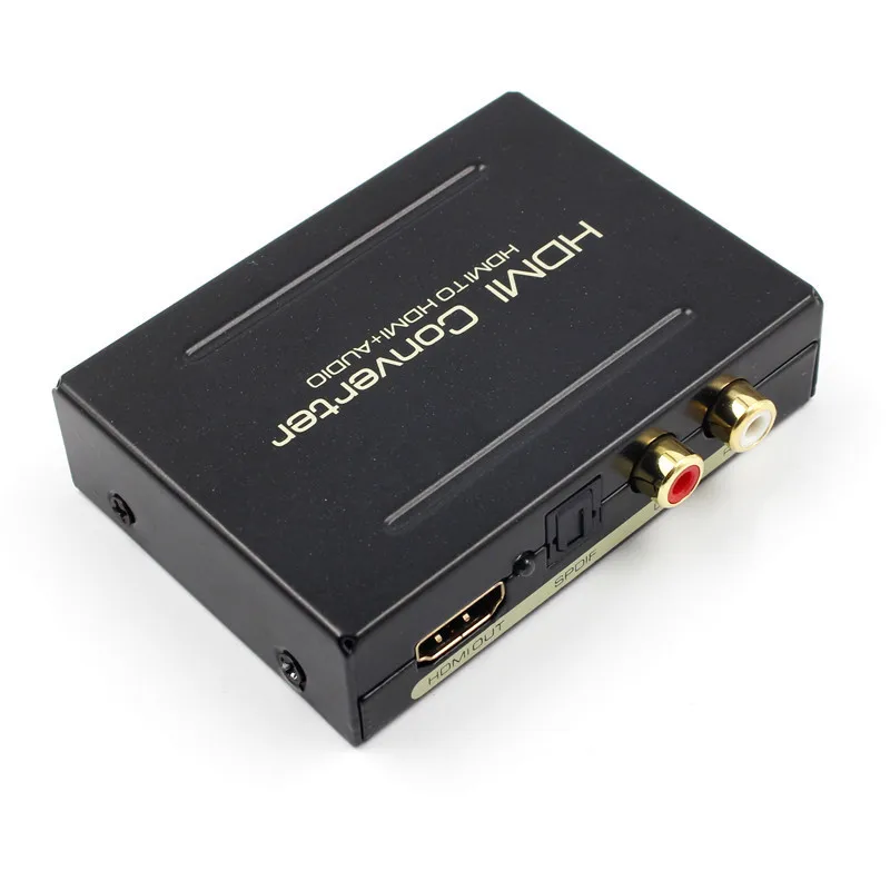 HDMI к HDMI оптический+ SPDIF+ RCA L/R экстрактор конвертер аудио сплиттер адаптер 1080P EU US UK AU штекер AC адаптер питания