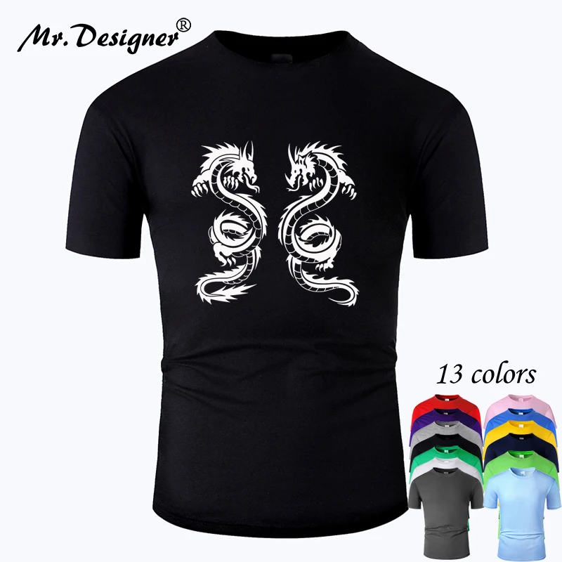 

Cool Dragon Line Art O Neck Cotton T Shirt Men Unisex Summer Short Sleeve Designed Great Gift Casual Women Top tees m01006