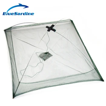 

BlueSardine Fishing Net Small Size Shrimp Net Nylon Fish Net Fishnet Foldable 76CM