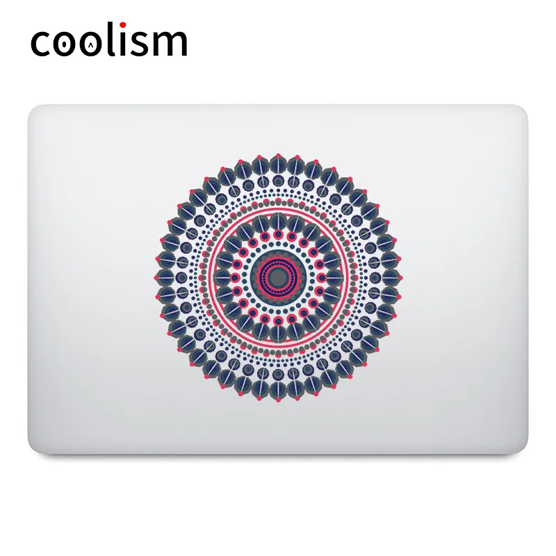 

Round Art Mandala Colorful Laptop Sticker for MacBook Decal Air Pro Retina Touch Bar 11 12 13 15 inch Mac Notebook Skin Sticker