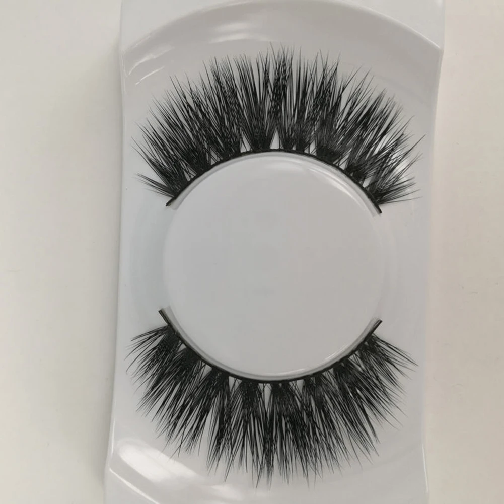 1 Pair Sexy Women Long Natural Looking Thick Cross Eye Lashes False Eyelashes (1)