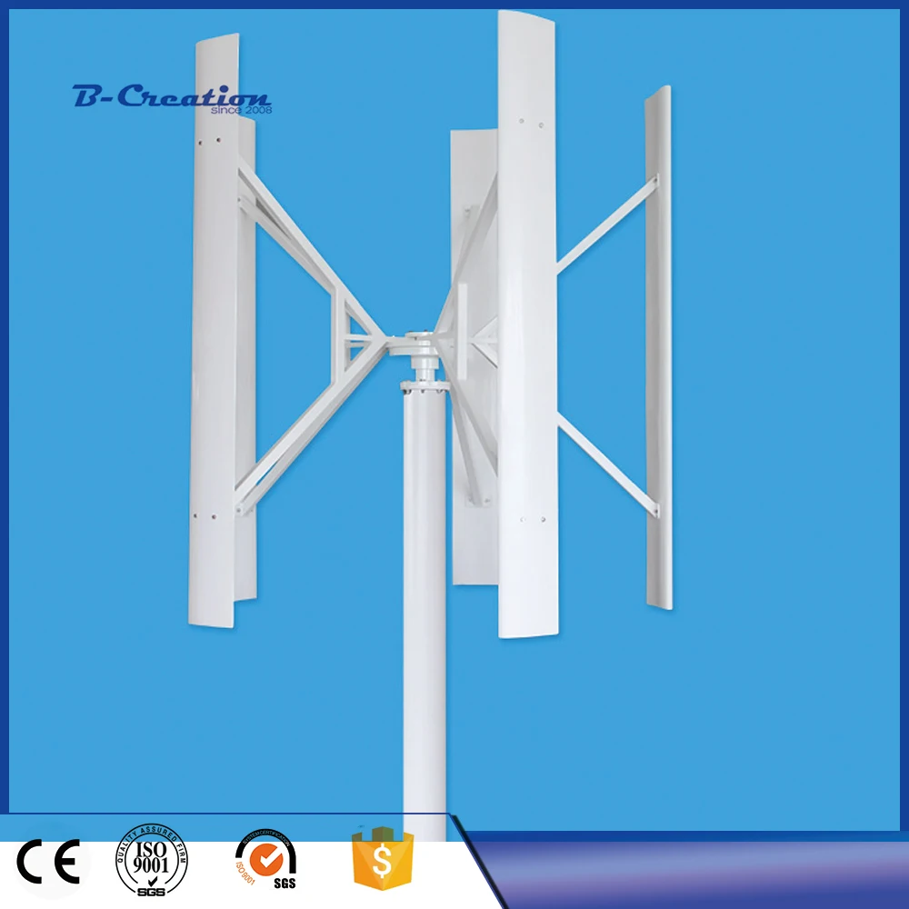 5 Blades 500W Rated voltage 24V small Windmill Generator Vertical Wind