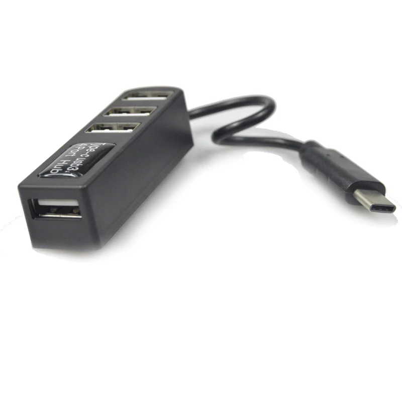

Micro USB/ Type C to 4 OTG Port HUB Cable Smallest Splitter Micro-USB Type-C Adapter Converter for Tablet Android Mouse Keyboard