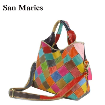 

Ladies Black Colorful Large Purse 2020 Designer Shoulder Bags Women Leather Handbags