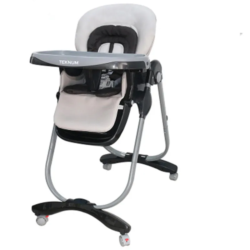 Многофункциональный обеденный стол, детский стул, переносное детское сиденье, регулируемый складной детский обеденный стул, стульчик для кормления детей - Цвет: Gray
