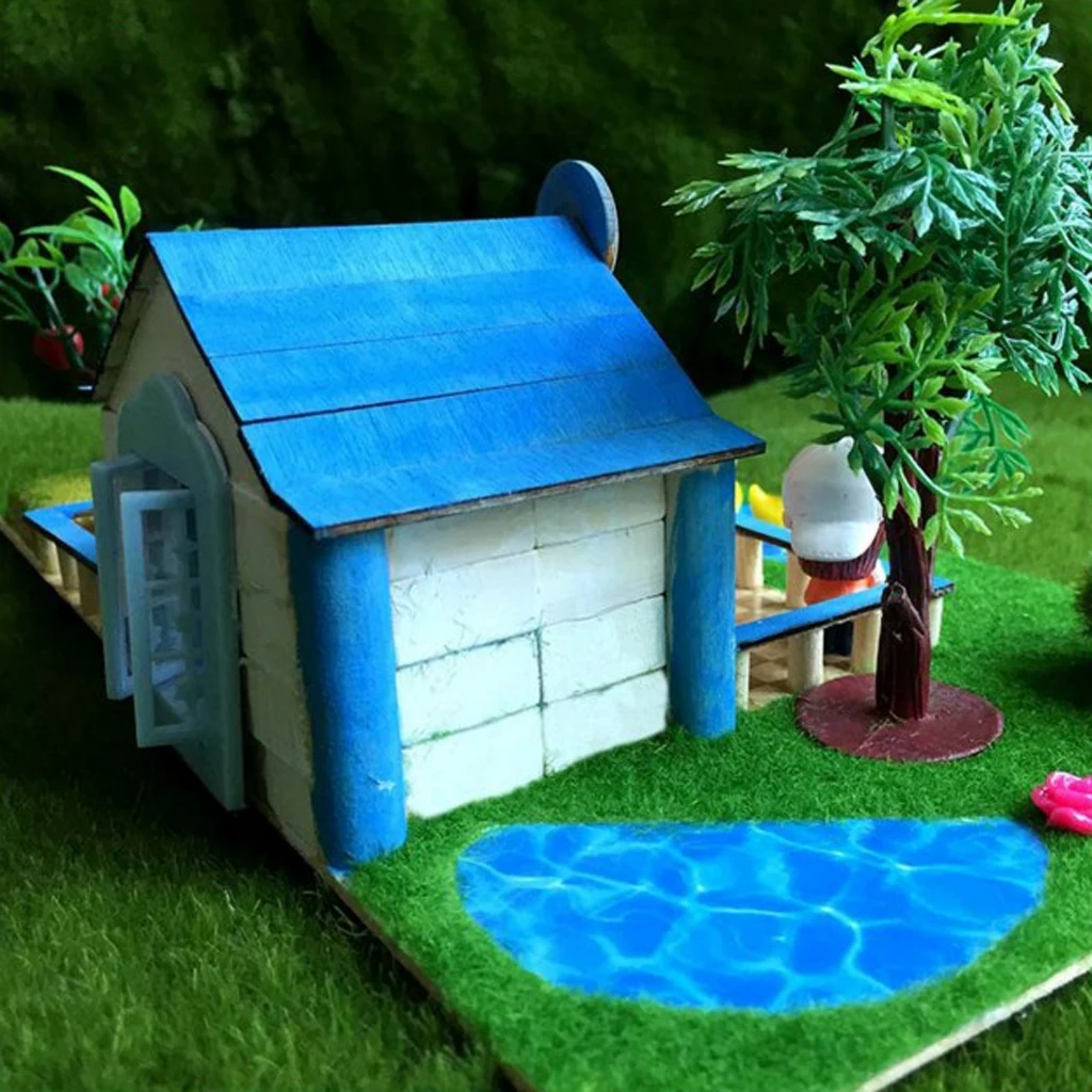Handcrafts Miniature Project DIY Dolls House & Garden Building Model Toy Kids Play Fun & Early Learning Birthday Gift