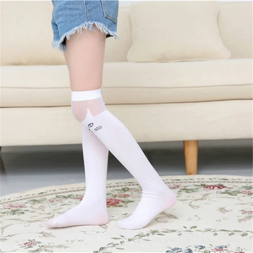 Kids knee high socks boy soccer/football sock cotton school skate girls heart kitty cat skarpety/school boy socks/meia infantil