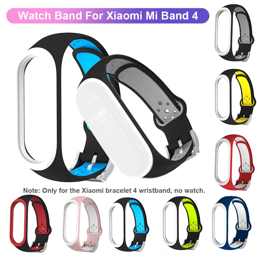 Ремешок силиконовый для Xiaomi Mi Band 4 мягкий спортивный сменный Браслет