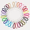 LLavero de cuerda tejida de cuero trenzado de PU para mujer, bolsa colgante, llavero para hombre, llavero de Metal, joyería ► Foto 1/6