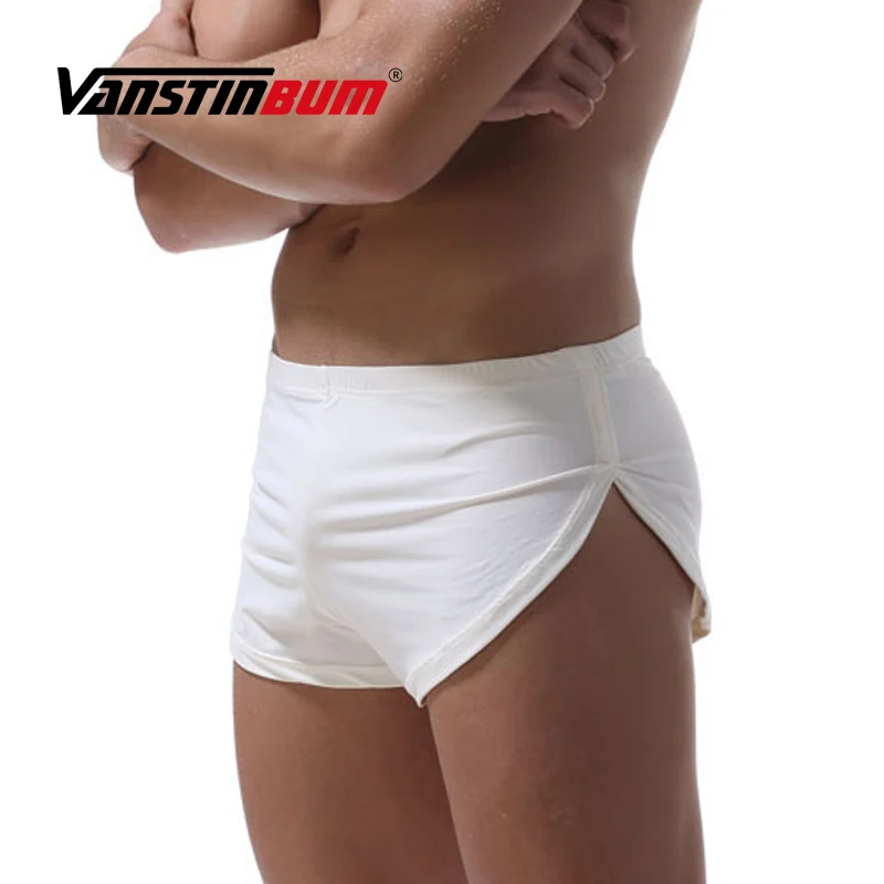 VANSTINBUM Нижнее Белье для сна сексуальные мужские Спальные трусы с Боковым Разрезом