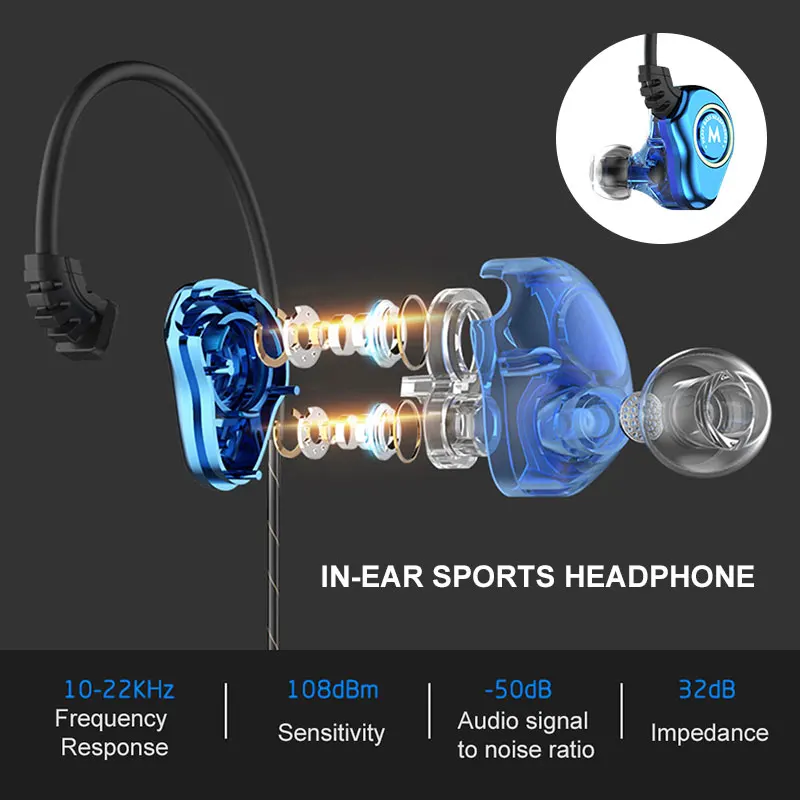 Мультфильм Dual Dynamic наушники с микрофоном Регулятор громкости HIFI чтение