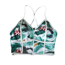 Женский сексуальное бикини на молнии Высокая шея цветочные купальник бикини Biquini Для женщин бразильский стринги Купальный костюм Push Up Бикини