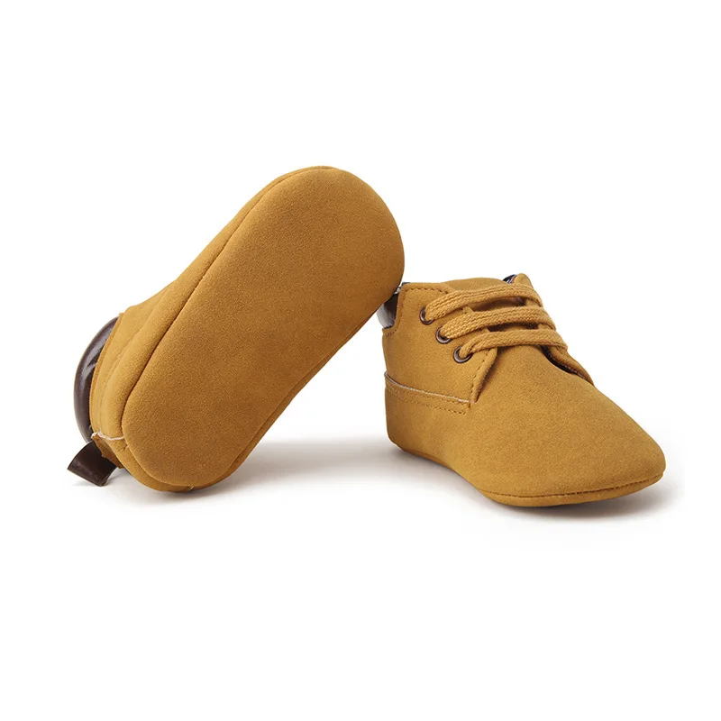 

Soft Soled Boots 9 Color Selection Bebes Baby Moccasins Infant PU Leather Handsome First Walkers Shoes Babe Infant Toddler