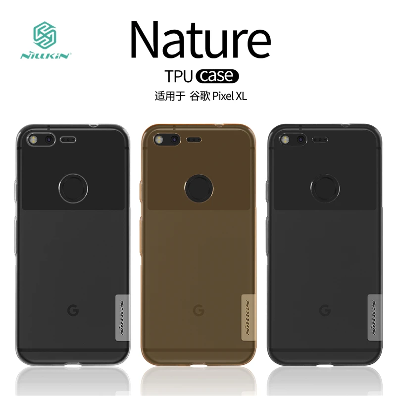 

For Google Pixel XL Case Cover Original Nillkin Flexible Soft TPU Silicone Transparent Cover for Google Pixel XL Case Dustproof