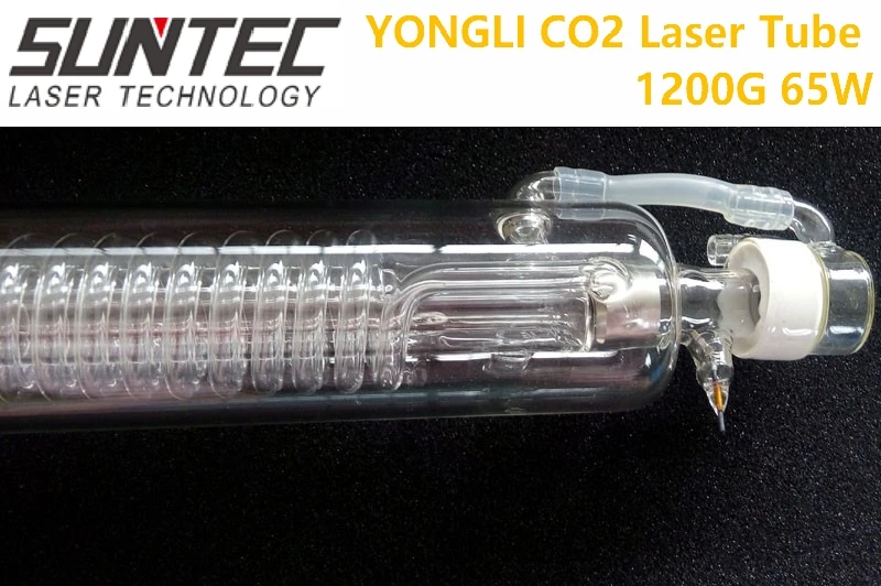 SUNTE YL 1200-G 65W CO2 Laser Tube Length 1200mm Dia. 55mm for CO2 Laser Engraving Cutting Machine With Wooden Case Box Packing