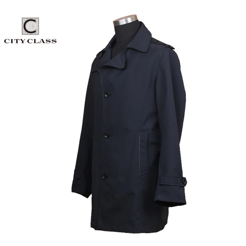 Городской класс, модный мужской Тренч, осенние куртки, пальто, Повседневные Классические пальто, топы, подходят для мужчин 9556