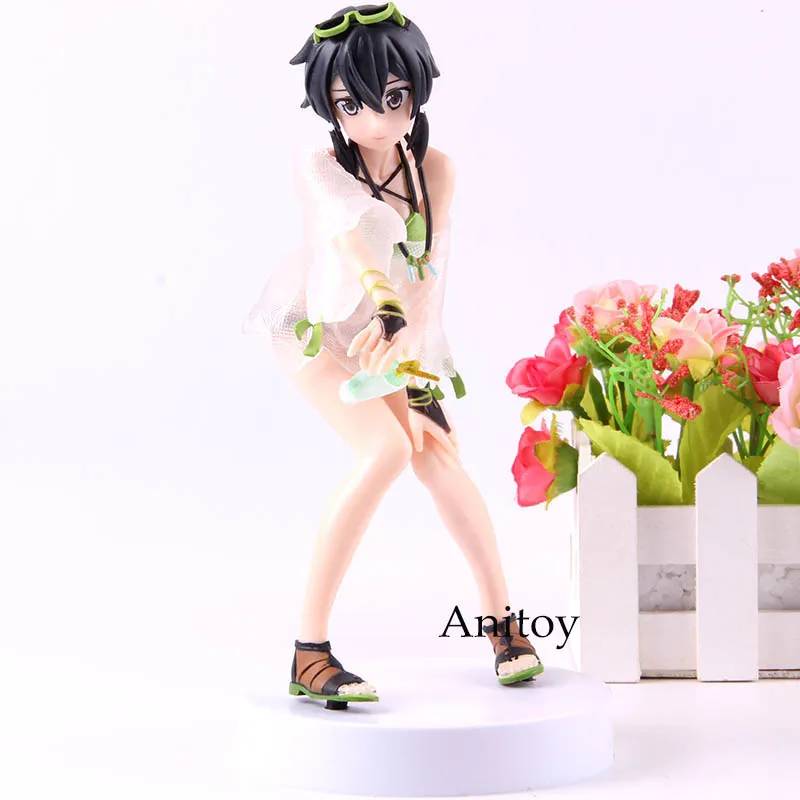 EXQ Figure Anime Sword Art Online Action Figure SAO Memory Defrag Cute ---- Swimwear Collection Model Toys 18.5cm