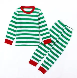Новые Рождество пижамы полосатый детские пижамы установка Длинный рукав детская пижама хлопка пижамы для мальчиков И девочек Одежда для сна от 1 до 7 лет DS40 - Цвет: G