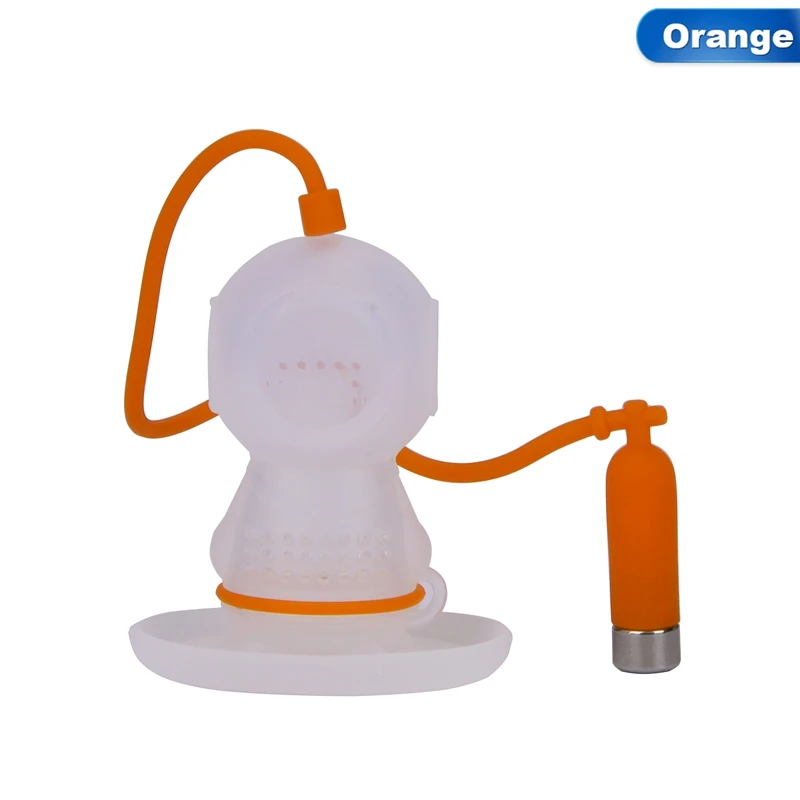 

Deepwater diver Shape 1PCS Tea Tools Silicone Filter Strainer Diving Loose Leaf Tea Infuser Scuba