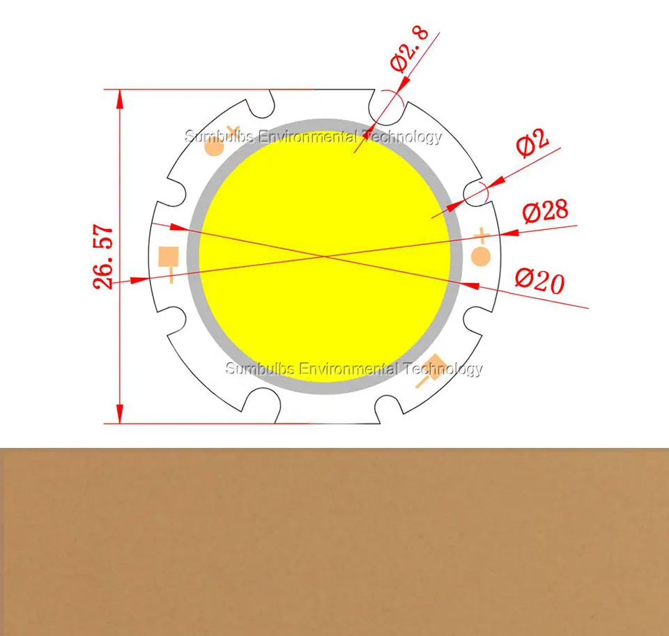 28mm 3W 5W 7W 10W 12W LED Chip On Board Light Source For Spotlight Downlight Warm Natural Cold White cob (1)