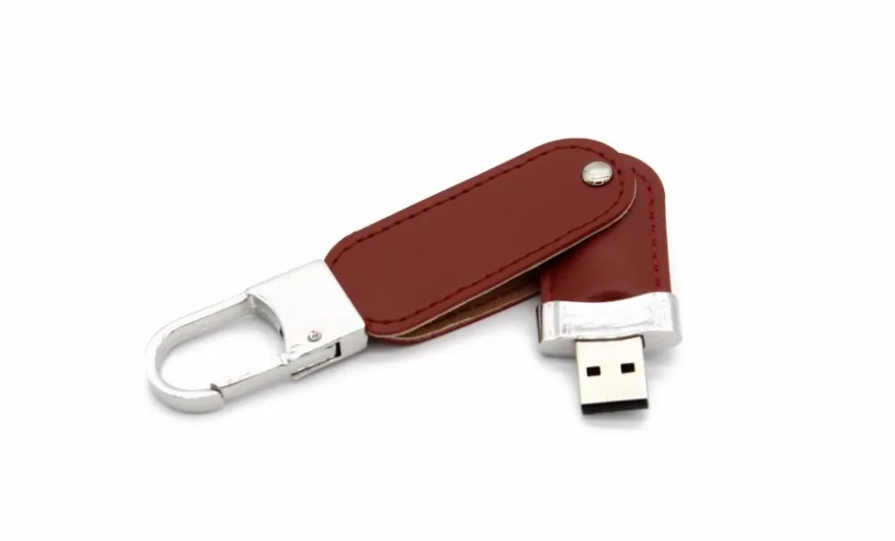100% реальная емкость металлический кожаный брелок флешки, USB флеш-карта накопитель 32 ГБ 8 ГБ USB 2,0 Коммерческая память переносной
