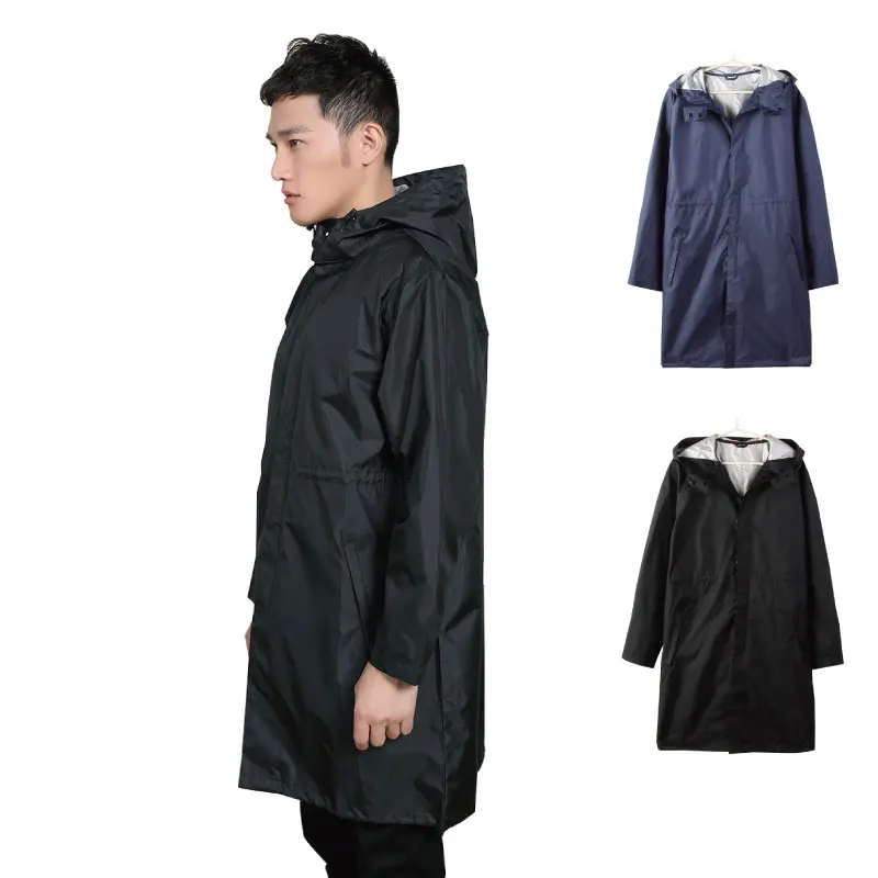 Модная черная верхняя одежда для дождливой погоды для взрослых, для походов на открытом воздухе, для рыбалки, плащ, куртка для женщин и мужчин, дождевик, водонепроницаемое пончо, дождевик