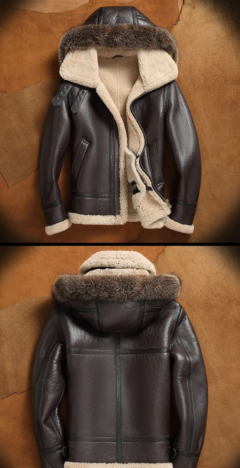 Мужская куртка из натуральной кожи, мужская куртка из натуральной кожи, кожаные мотоциклетные меховые пальто, Кожаная Мотоциклетная мужская верхняя одежда, зимние куртки