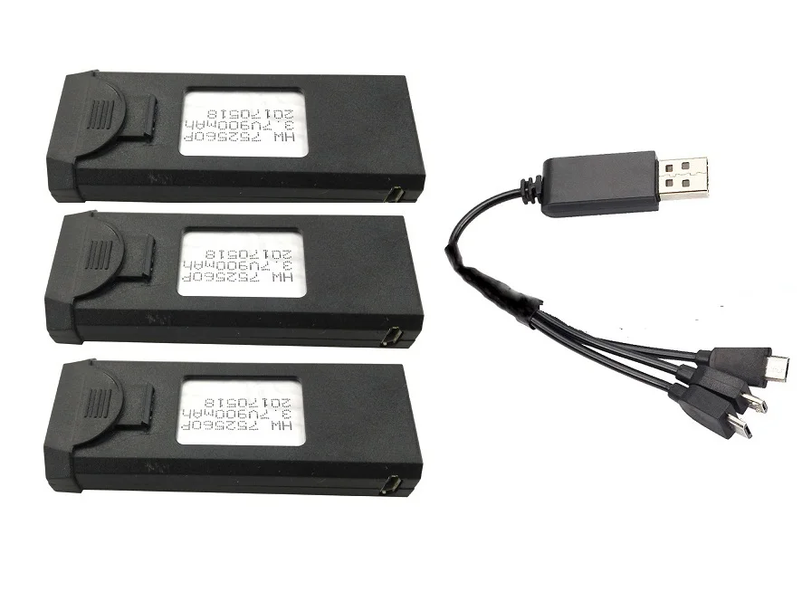 YUKALA XS809HW батарея 3 7 V 900mAh Lipo запасные части Аксессуары для VISUO XS809 XS809W складной RC
