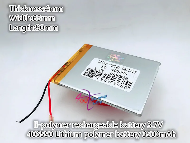 Лучший бренд батареи 3 7 V 3500MAH 046590 7-дюймовый планшетный аккумулятор 406590 mah