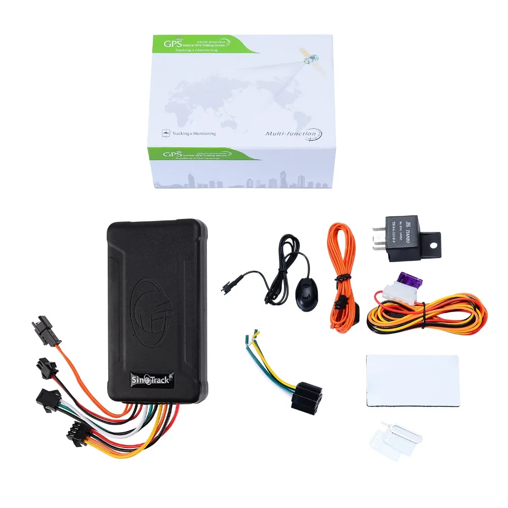 Дешево SinoTrack ST 906 GSM font b GPS b font трекер для автомобиля, мотоцикла, транспортного средства, отслеживающее устройство с отключенным питанием от масла и онлайн о...