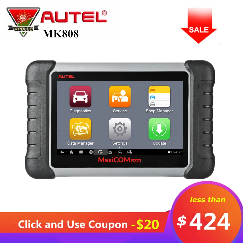 Autel MaxiCOM MK808 Diagnostic Tool OBD2 Code Reader obd 2 Scanner With Full Systems as MD802 All System + MaxiCheck Pro MX808 Autel MaxiCOM MK808 Diagnostic Tool OBD2 Code Reader obd 2 Scanner With Full Systems as MD802 All System + MaxiCheck Pro MX808