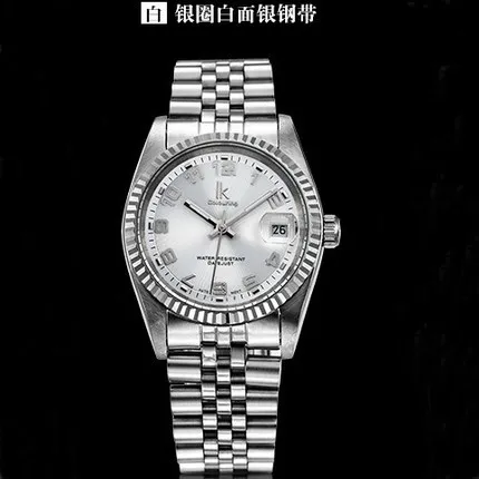 For steel fully-automatic ik mechanical watch calendar waterproof mens watch male fashion commercial watch