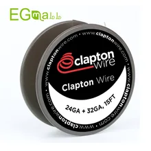 Claptonwire Нагревательных Проводов Клэптон Провода Quad Тигра Провода Улей Плоские витая Плавленого Клэптон Провода 15 футов для RDTA RDA РБА форсунки