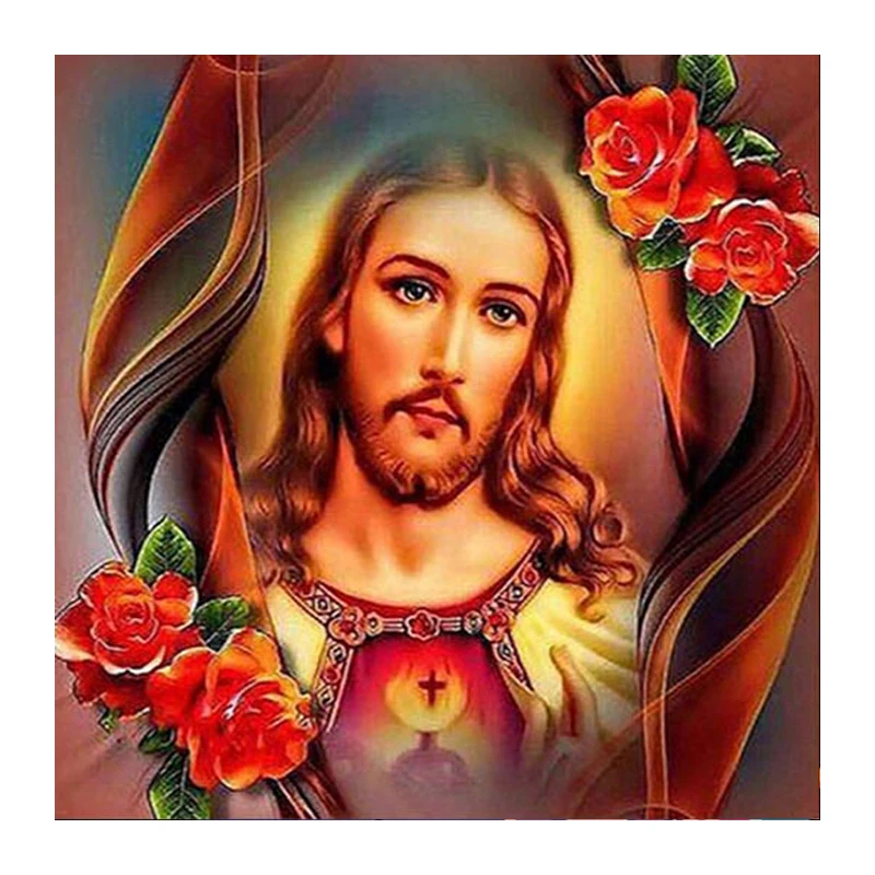 5D Diy diamond painting cross stitch Jesus god picture 3d FULL diamond mosaic pattern diamond embroidery resin gift