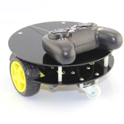 Мини круглое шасси 2WD DIY умный автомобиль с дистанционным управлением RC робот