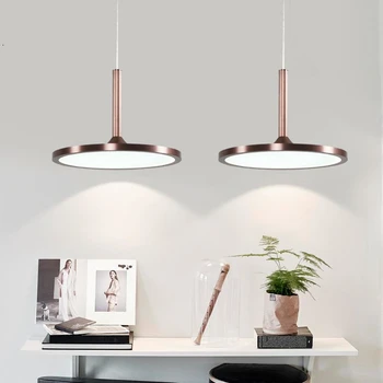 

Circular Disk Kitchen Hanging Nordic Modern Simple LED Pendant Lights Restaurant Bedroom Ballway Cafe Bar Individual Lamps