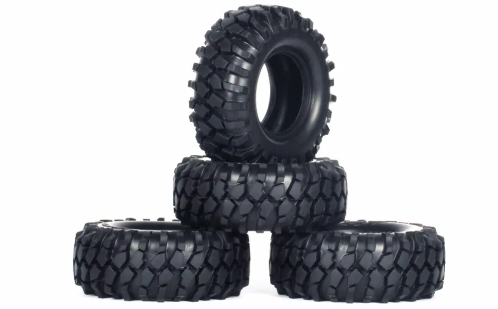 4 шт. 96 мм 1 9 дюйма резиновые шины/колесные шины для 1:10 rc rock crawler Axial SCX10 II AX90046 D90 TF2 TRX4