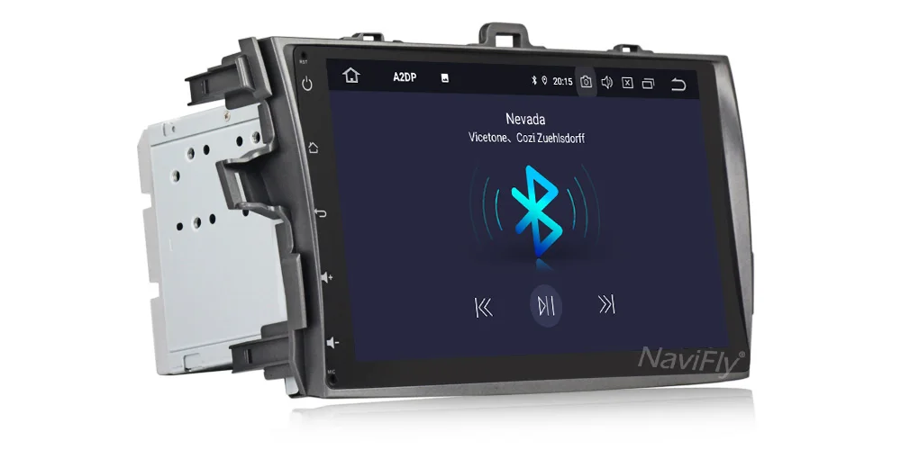 Discount NaviFly 9" 2 din IPS DSP Car multimedia player Android 9.0 car gps radio for Toyota Corolla 2007 2008 2009 2010 2011 2G RAM WIFI 16