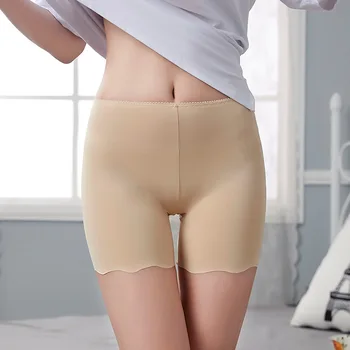 

Yasemeen Ice Silk Seamless Invisible Safety Short Pants Breathable Women Underwear Pants Seamless Wave Boxer Shorts in Summer