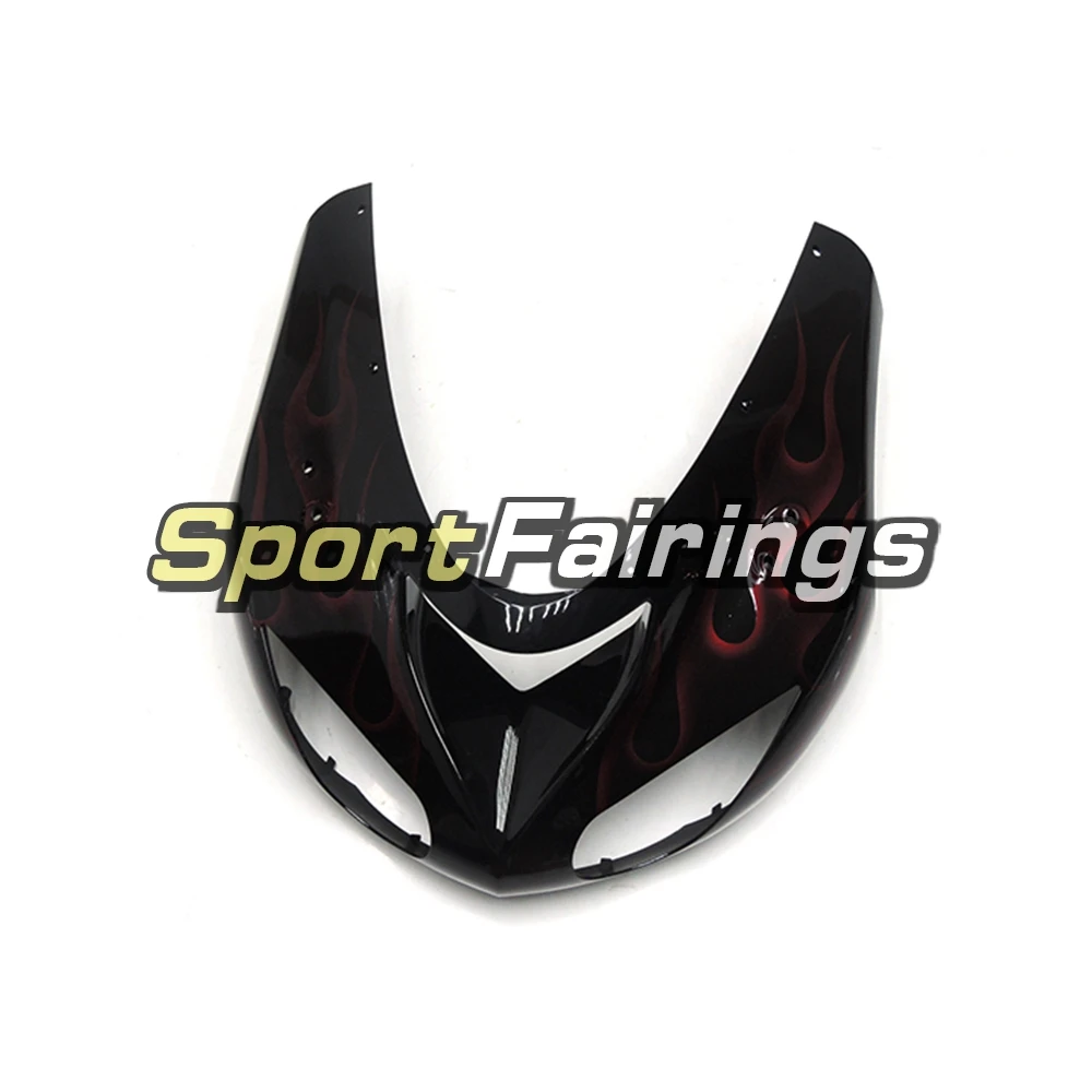Черно красные Обтекатели с пламенем для ZX10R 06 07 2006 2007 ZX 10R мотоциклетные фитинги из