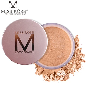 

MISS ROSE New Moisturizer Oil-control Brand Loose Powder Long Lasting Concealer Pores Cover Foundation Matte Powder Cosmetics
