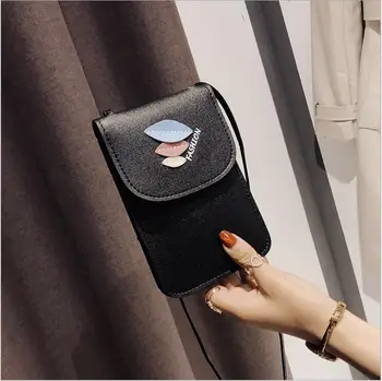 

Korean Style 2018 New Shoulder Bag Messenger Mobile Phone Bag Fashion Leaves Mobile Purse Bag Mini Crossbody Bag