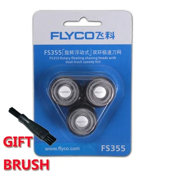 

FLYCO Electric Shaver Orginal Superior Replacement Blade Razor head Fit For FS355 FS356 FS358 FS359 shaver spare part brush free