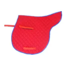 Красный коврик на седло синий седло ткань хлопок ткань анти-скольжение дышащая ткань не легко деформируется Numnah седло Подушка