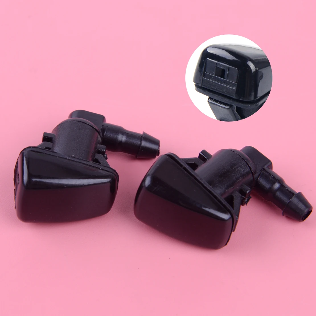 

DWCX 2Pcs Windshield Windscreen Washer Nozzle Jet Front 55079049AA Fit for Jeep Grand Cherokee 2005 2006 2007 20008 2009 2010